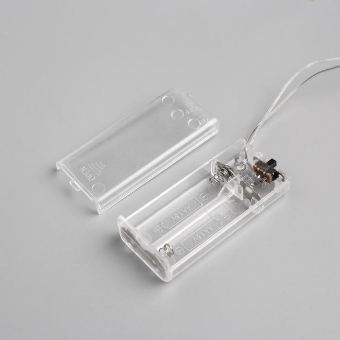 Светодиодная фигура &laquo;Приветливый снеговик&raquo; 13 &times; 20 &times; 8 см, акрил, 10 LED, батарейки ААх2 (не в комплекте), свечение мульти (RGB)