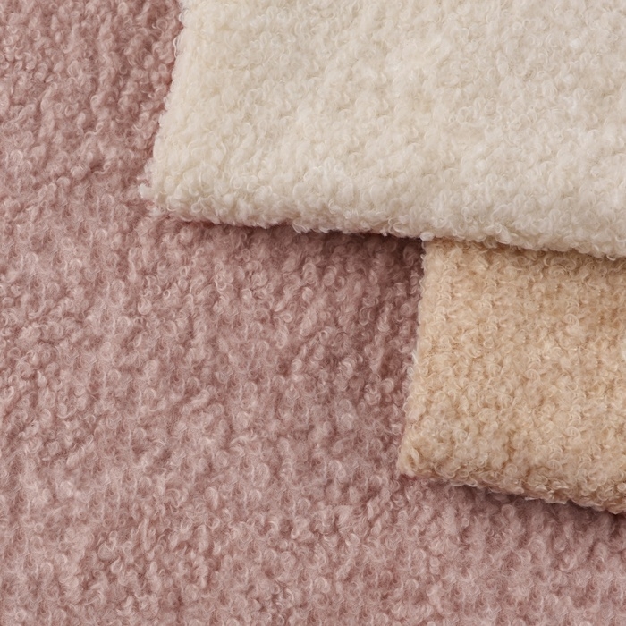 Лоскут мех &laquo;Барашек&raquo;, 50 &times; 50 см, 500 г/м, цвет пыльная роза №11