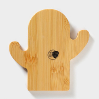 Набор фарфоровый для специй на бамбуковой подставке BellaTenero &laquo;Кактусы&raquo;, 2 предмета: солонка 75 мл, перечница 75 мл, цвет белый