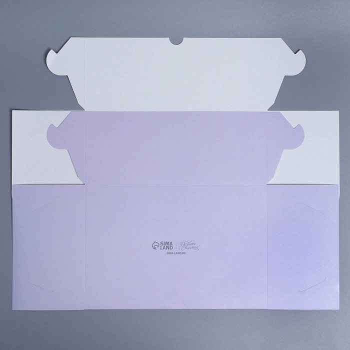 Коробка для капкейков, кондитерская упаковка с окном, 6 ячеек &laquo;Венок&raquo;, 25 х 17 х 10 см