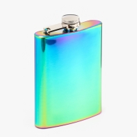 Фляжка для алкоголя &laquo;Градиент&raquo;, нержавеющая сталь, подарочная, армейская, 240 мл, 8 oz 928048