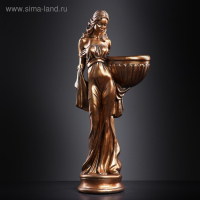 Фигура с кашпо "Девушка в платье",бронза, 1 л/23х36х84 см Фигура с кашпо "Девушка в платье",бронза, 1 л/23х36х84 см