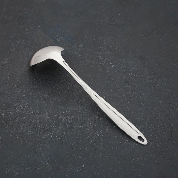 Ложка разливательная из нержавеющей стали &laquo;Плетение&raquo;, h=32 см