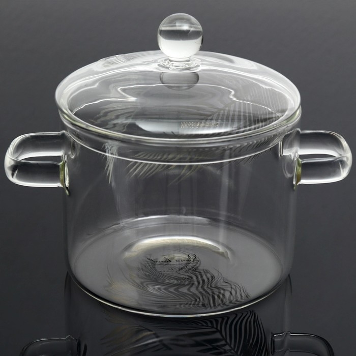 Кастрюля из жаропрочного стекла &laquo;Тропики&raquo;, 1300 мл