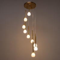 Светильник "Жаклин" 9х3Вт G4 бронза 30х30х180см Светильник "Жаклин" 9х3Вт G4 бронза 30х30х180см