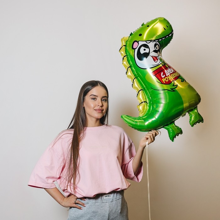 Воздушный шар фольгированный 24" &laquo;Дино панда&raquo;, без подложки