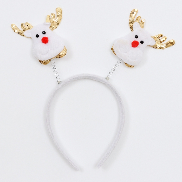 Новый год! Карнавальный ободок &laquo;Олень&raquo;, цвет золотой