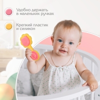 Погремушка-прорезыватель для зубов &laquo;Львёнок&raquo;, пищевой силикон, 13 см