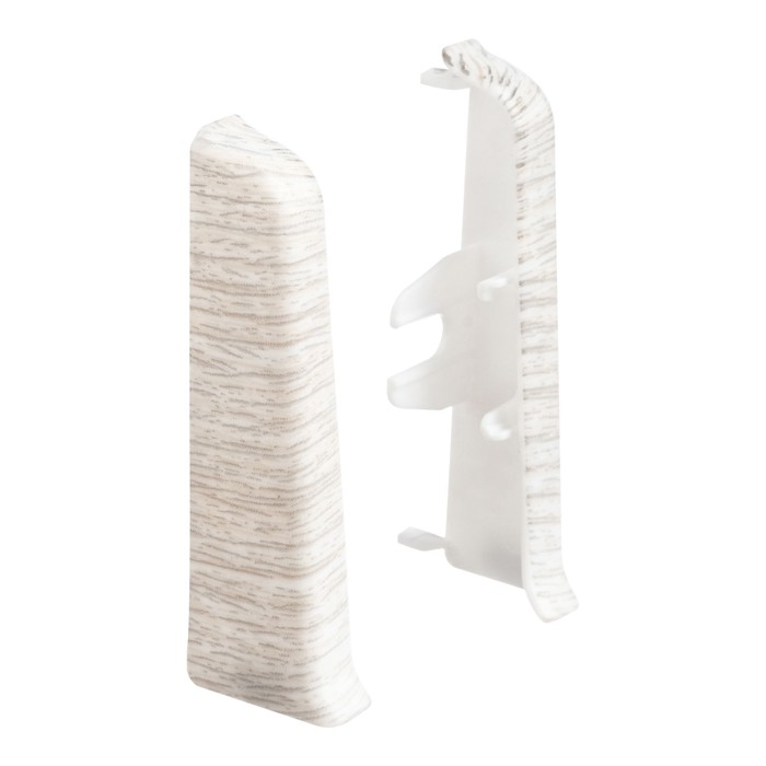 Торцевые (пара) для плинтуса 70мм Торцевые (пара) для плинтуса 70мм "Деконика", 265 Клен патина