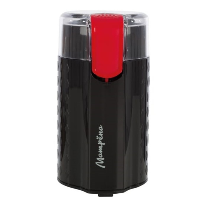 Кофемолка МАТРЁНА МА-065, электрическая, ножевая, 200 Вт, 50 г, чёрно-красная Кофемолка МАТРЁНА МА-065, электрическая, ножевая, 200 Вт, 50 г, чёрно-красная