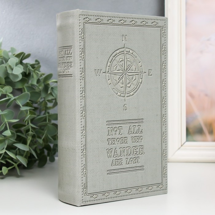 Сейф-книга дерево кожзам Сейф-книга дерево кожзам "Компас" 21х13х5 см