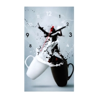 Часы-картина настенные интерьерные "Кружки", бесшумные, 35 х 60 см Часы-картина настенные интерьерные "Кружки", бесшумные, 35 х 60 см