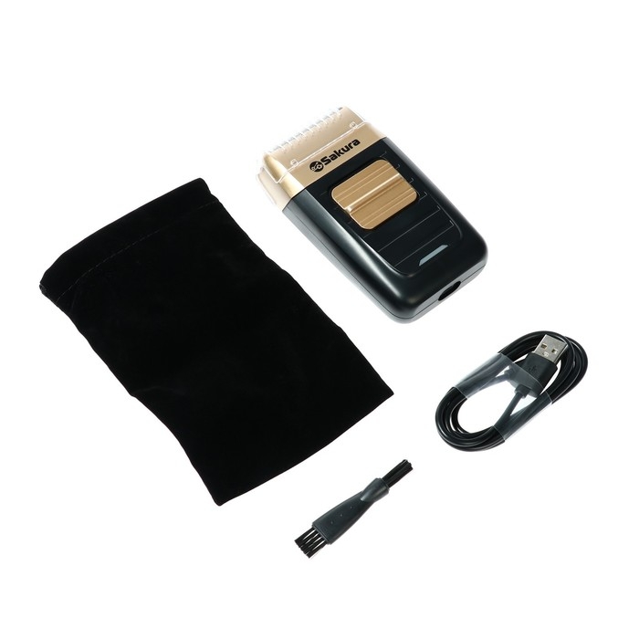 Электробритва Sakura SA-5426BK, сеточная, 2 плавающие головки, сухое бритьё, черная Электробритва Sakura SA-5426BK, сеточная, 2 плавающие головки, сухое бритьё, черная