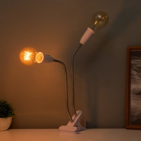 Настольная лампа "Синди дуо" 2х15Вт Е27 белый 3х3х40см RISALUX