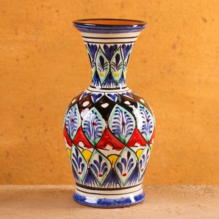 Ваза Риштанская керамика, 16см, МИКС Ваза Риштанская керамика, 16см, МИКС