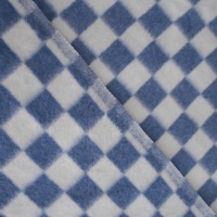 Одеяло байковое 140х205см, синий, хл80%, полиэфир20%, 420г/м