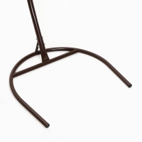 Подвесное кресло КОКОН &laquo;Круглое&raquo; зелёная подушка, черная стойка