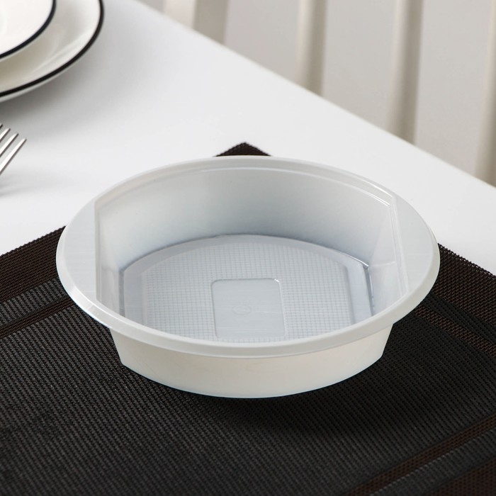 Набор пластиковой одноразовой посуды на 6 персон Не ЗАБЫЛИ! &laquo;Биг-Пак №1&raquo;, цвет белый