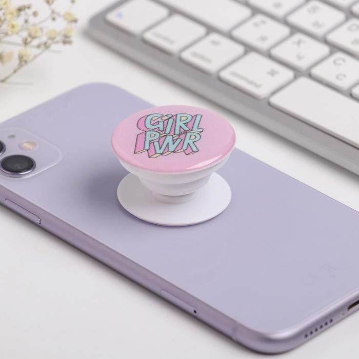 Подарочный набор: наушники и попсокет &laquo;Сияй красотка&raquo;, модель VBT 1.21, 13,5 х 6 см.