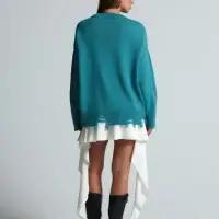 Свитер оверсайз Tricksy Net Grange на заказ, акрил, размер S/M