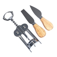 Набор для вина и сыра &laquo;Хорошая идея&raquo;: ножи 2 шт., штопор