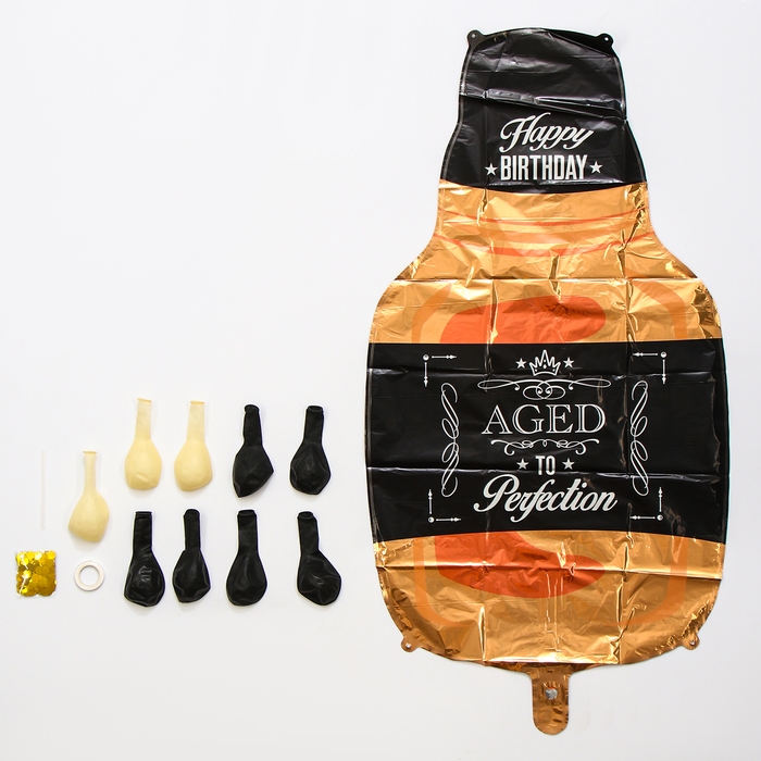 Набор воздушных шаров &laquo;День рождения настоящего мужчины&raquo;, латекс, фольга