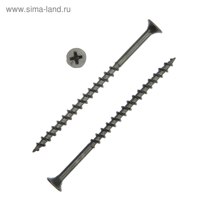 Саморез по дереву, 4.2х70 мм, оксид, крупный шаг, в упаковке 2500 шт.