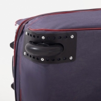 Чемодан малый 20", сумка дорожная на молнии, цвет серый