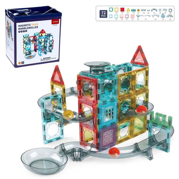 Конструктор магнитный марблс &laquo;Магический лабиринт&raquo;, 72 детали