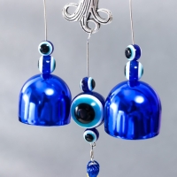 Музыка ветра металл "Дерево жизни" от сглаза 2 колокольчика 22х6,5 см