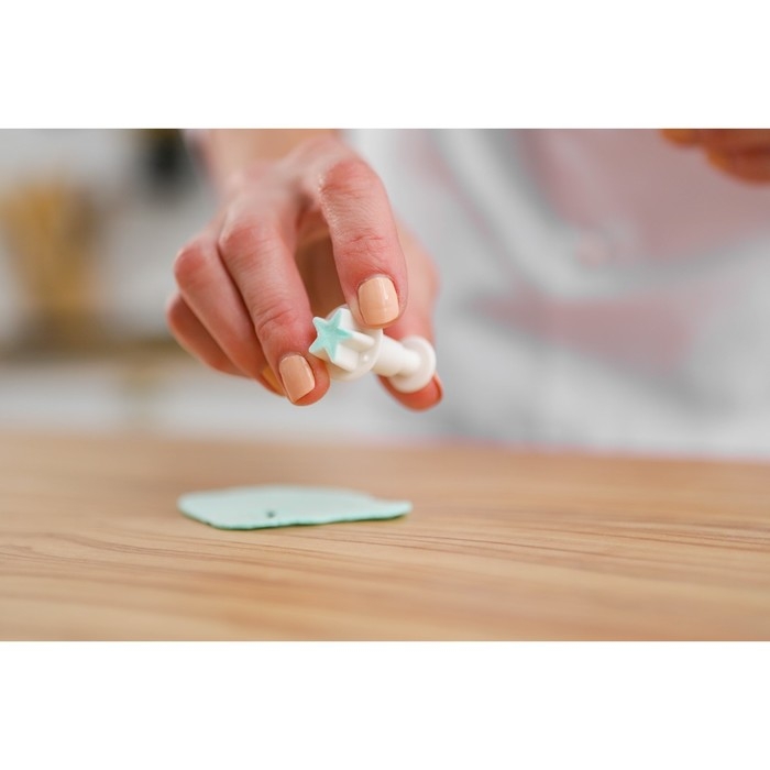 Набор плунжеров кондитерских Доляна «Звёздочка», 3 шт: d=2 см, d=2,2 см, d=2,5 см, цвет белый Набор плунжеров кондитерских Доляна «Звёздочка», 3 шт: d=2 см, d=2,2 см, d=2,5 см, цвет белый