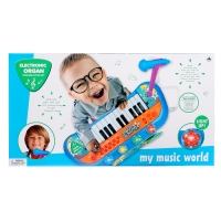 Синтезатор напольный «Музыкальный мир», световые, звуковые эффекты, с микрофоном Синтезатор напольный «Музыкальный мир», световые, звуковые эффекты, с микрофоном