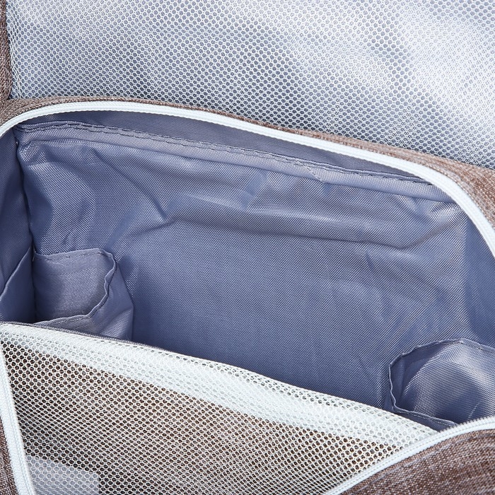 Косметичка-несессер на липучках, с крючком, цвет коричневый Косметичка-несессер на липучках, с крючком, цвет коричневый