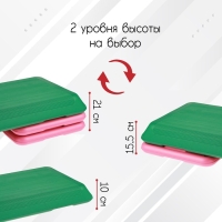 Степ-платформа, 2-уровневая, 110х42х21 см, до 150 кг Степ-платформа, 2-уровневая, 110х42х21 см, до 150 кг