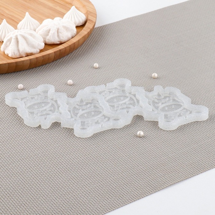 Силиконовый молд для леденцов и шоколада &laquo;Единорог&raquo;, 6&times;4 см, цвет прозрачный