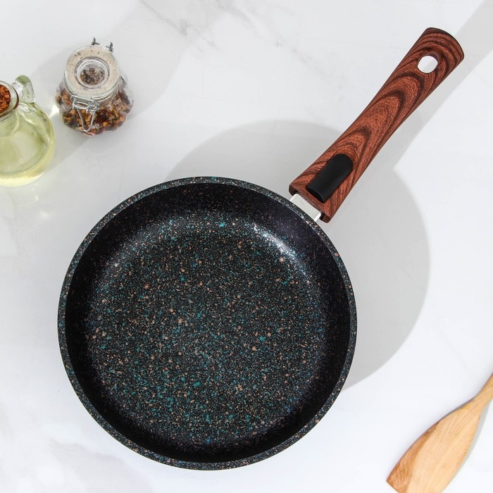 Сковорода Granit ultra blue, d=22 см, съёмная ручка, антипригарное покрытие, цвет синий Сковорода Granit ultra blue, d=22 см, съёмная ручка, антипригарное покрытие, цвет синий