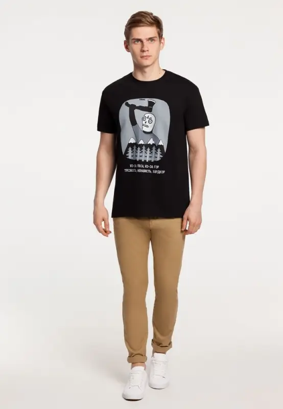 Футболка &laquo;Хардкор&raquo;, черная, размер XXL