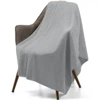 Плед Slumberland, серебристо-серый меланж