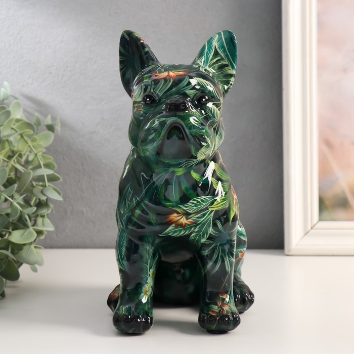 Сувенир полистоун "Бульдог. Джунгли" 13х15,5х21,5 см