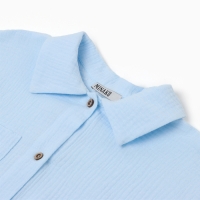 Комплект для девочки (рубашка и брюки) MINAKU цвет голубой, рост 116 см Комплект для девочки (рубашка и брюки) MINAKU цвет голубой, рост 116 см