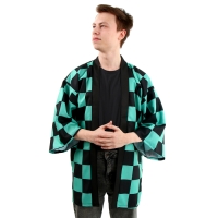 Карнавальное хаори &laquo;Демонический клинок&raquo;, р. 48-50 (XL), цвет зелёный