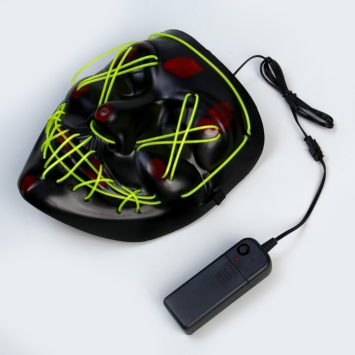 Карнавальная маска &laquo;Гай Фокс&raquo;, световая