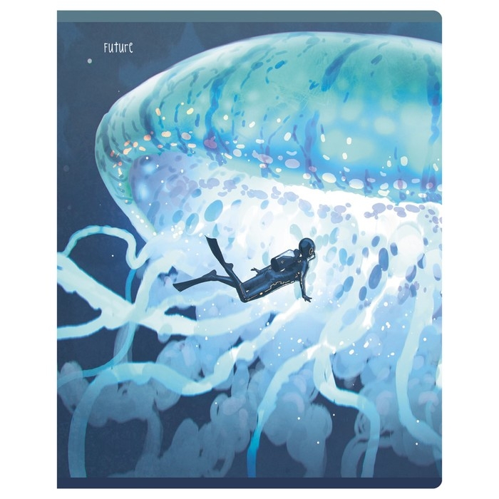 Тетрадь 48 листов в клетку Тетрадь 48 листов в клетку "Мир будущего", обложка мелованный картон, блок офсет