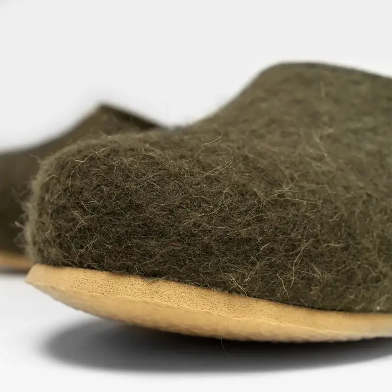 Домашние валенки Step, зеленые (олива), размер 35