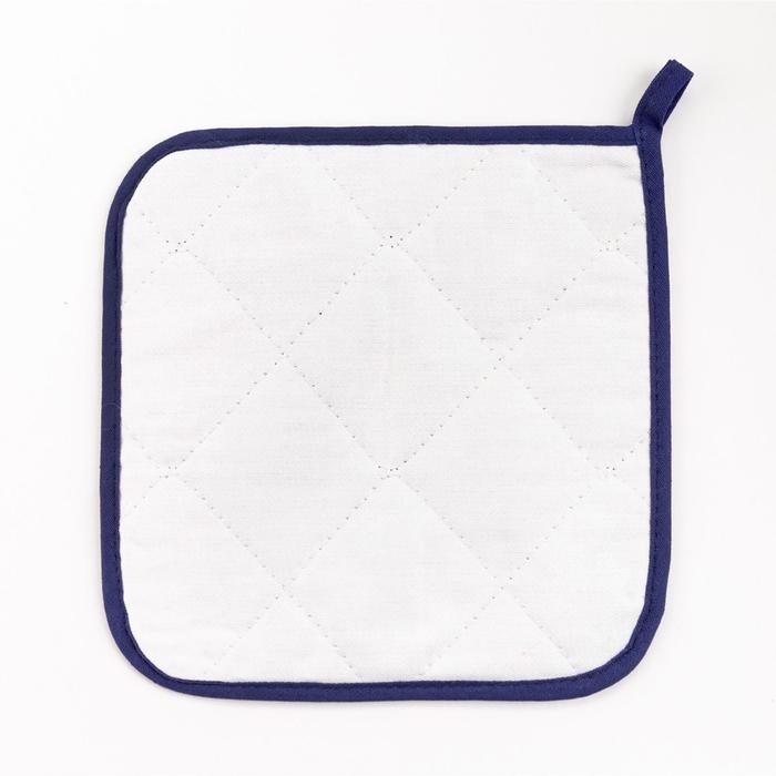 Прихватка "Blue flowers" 19х19 саржа,100% х/л,ватин 250г/м2