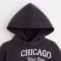 Комбинезон Крошка Я "NY", рост 86-92 см, цвет серый