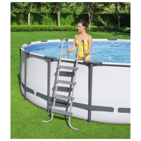 Бассейн каркасный Steel Pro Max, 427 х 122, фильтр-насос (220-240В), лестница, тент, 5612Х Bestway Бассейн каркасный Steel Pro Max, 427 х 122, фильтр-насос (220-240В), лестница, тент, 5612Х Bestway
