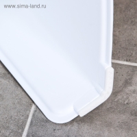 Подставка детская с прорезинеными ступеньками, цвет белый/зеленый Подставка детская с прорезинеными ступеньками, цвет белый/зеленый