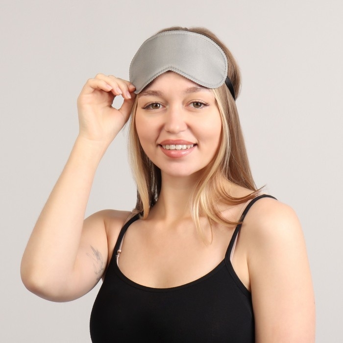 Набор туристический: маска для сна, беруши в футляре Набор туристический: маска для сна, беруши в футляре