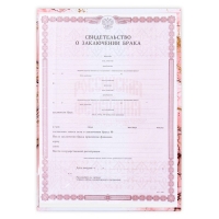 Папка для свидетельства о заключении брака «Семейный документ», мрамор, А5 Папка для свидетельства о заключении брака «Семейный документ», мрамор, А5